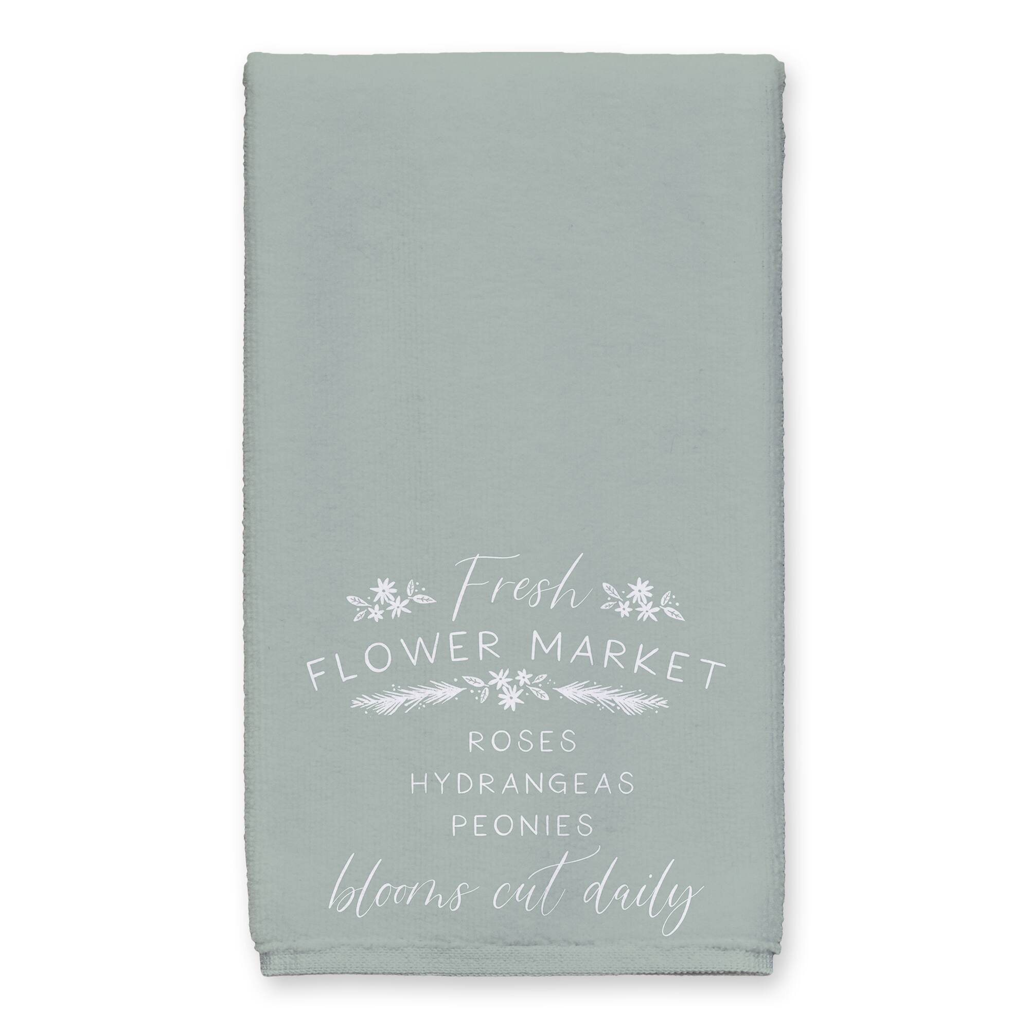 Mint Flower Market Tea Towel Set